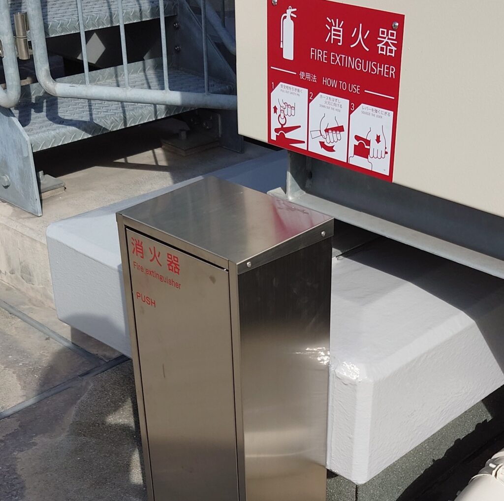 ロック茶屋町ビル_消化器BOX｜防水・塗装工事