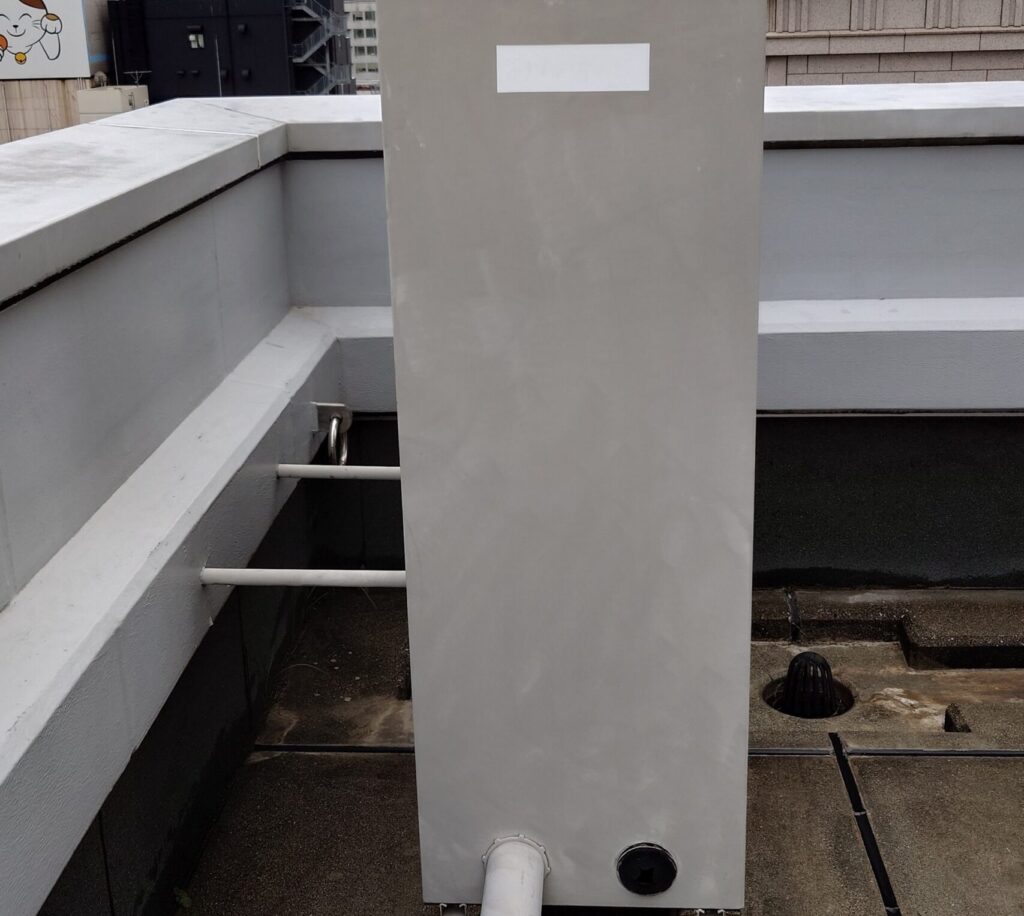 ロック茶屋町ビル_高圧線カバー｜防水・塗装工事